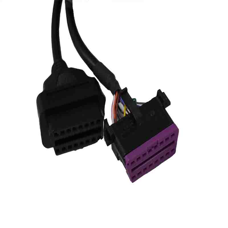 OBDII 16Pin Male to Two Female Y-Cable Adapter OBDII 16Pin Male to Two Female Y-Cable Adapter