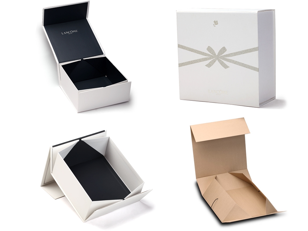 collapsible box with corner folding