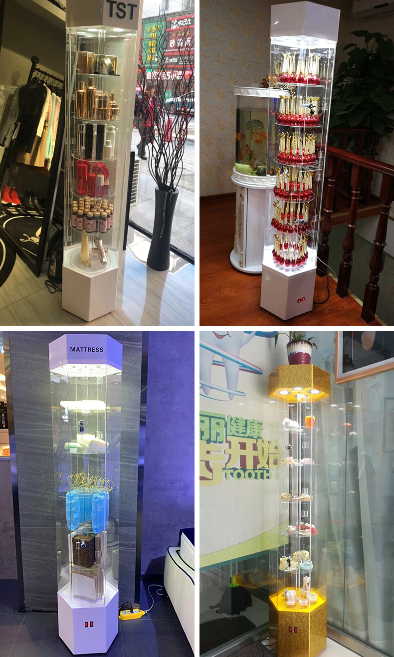 Sechskantvitrine Hexagon display cabinet