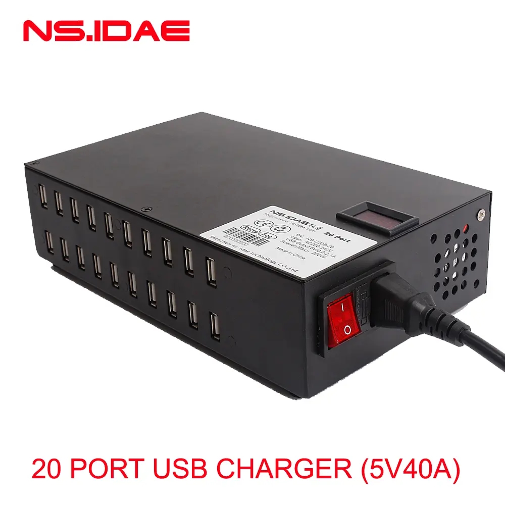 20 Port USB Charging