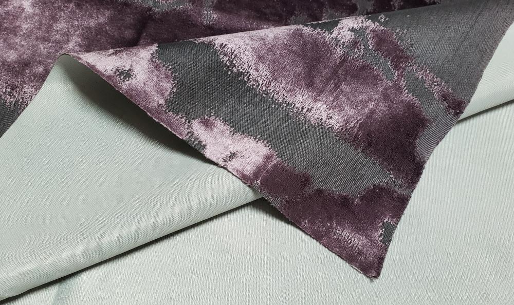 Jacquard Sofa Fabric Purple Back Jacquard Sofa Fabric Purple Back