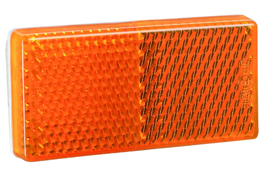 E4 Rectangle UV PC Truck Trailer Amber Reflectors E4 Rectangle UV PC Truck Trailer Amber Reflectors