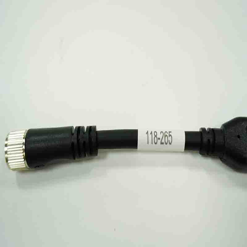 M12 8P female to 3P cable 6P male 250mm M12 8P female to 3P cable 6P male 250mm