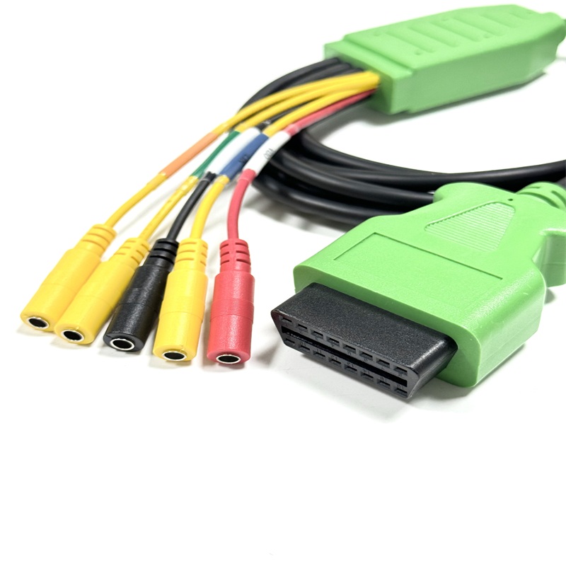 EV Compressor 7 in 1 OBD2 Test Cable with Banana Clip Wires EV Compressor 7 in 1 OBD2 Test Cable with Banana Clip Wires