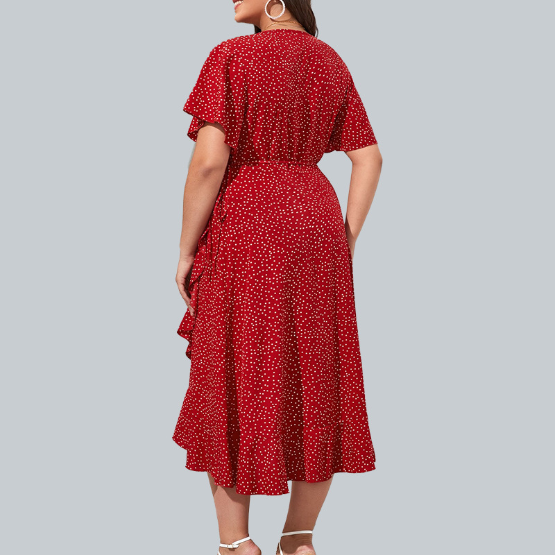 Plus Size Ruffle Dress Jpg