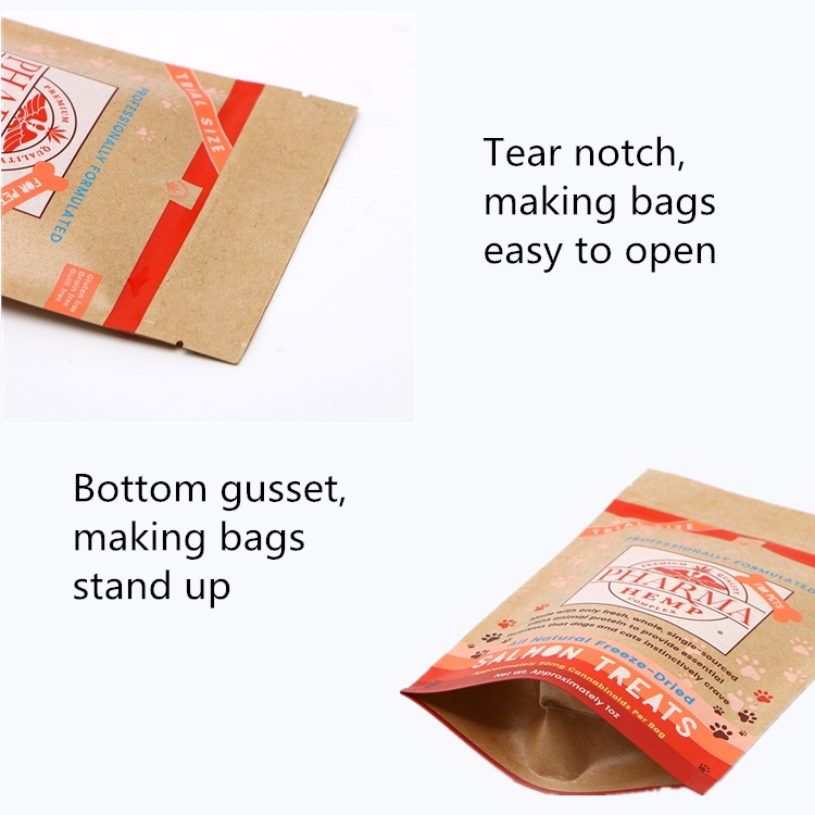 крафт-бумага встать мешок kraft paper stand up bag