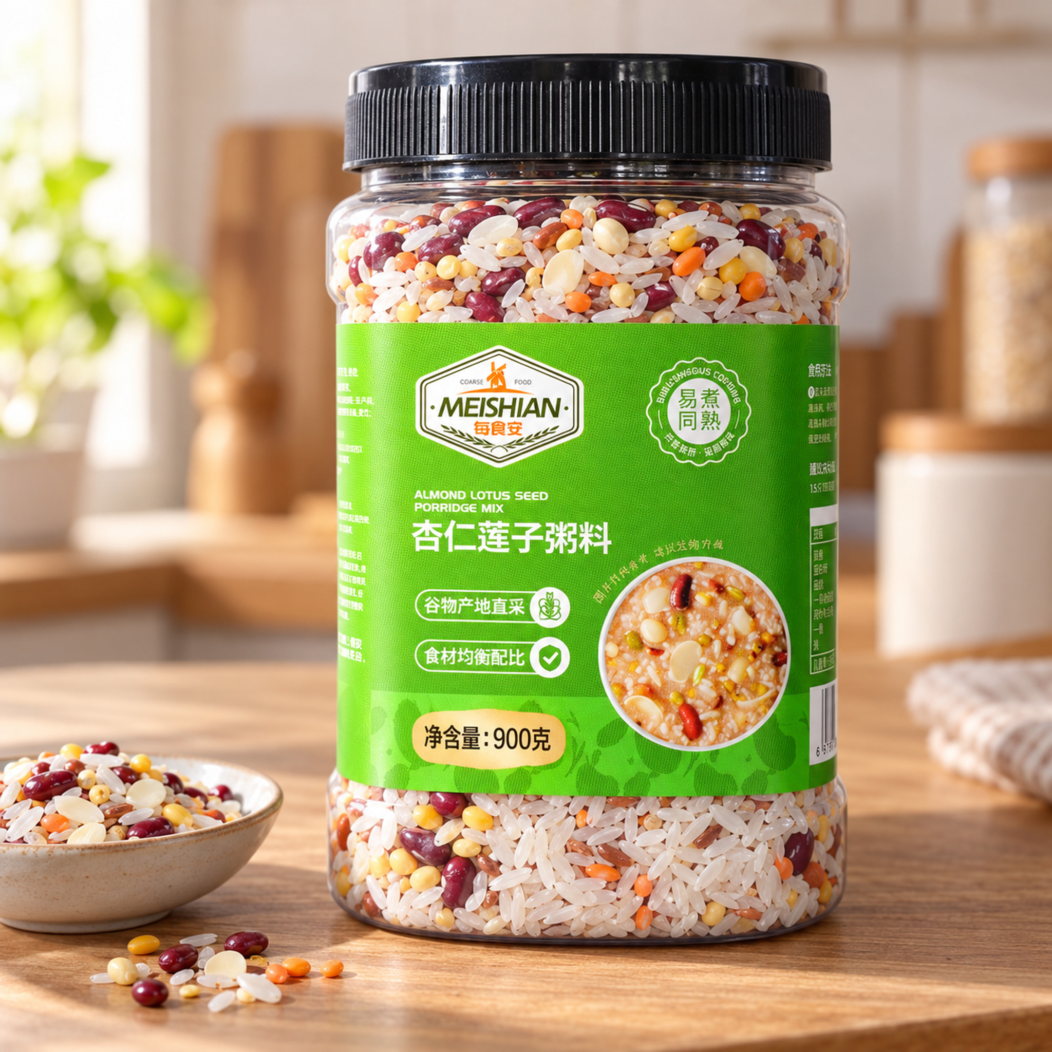 Almond Lotus Seed Porridge Mix 900g3 Almond Lotus Seed Porridge Mix 900g3