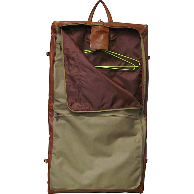 Saco De Vestuário De Couro Leather Garment Bag