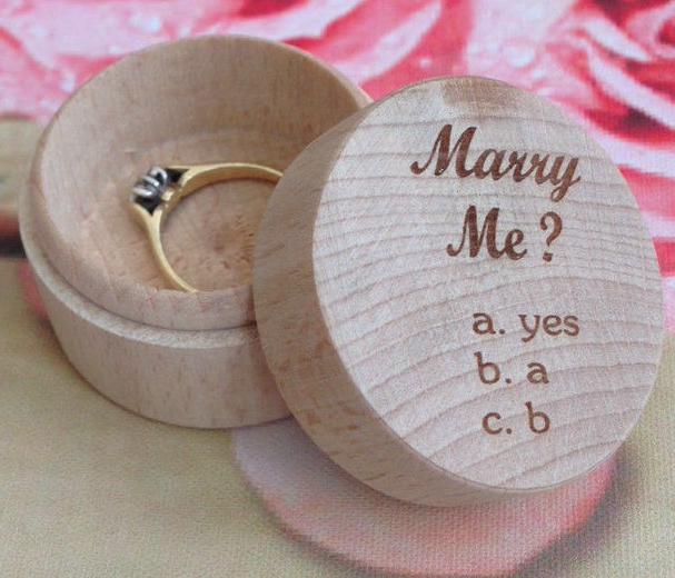 Wood Wedding Rings Box Png
