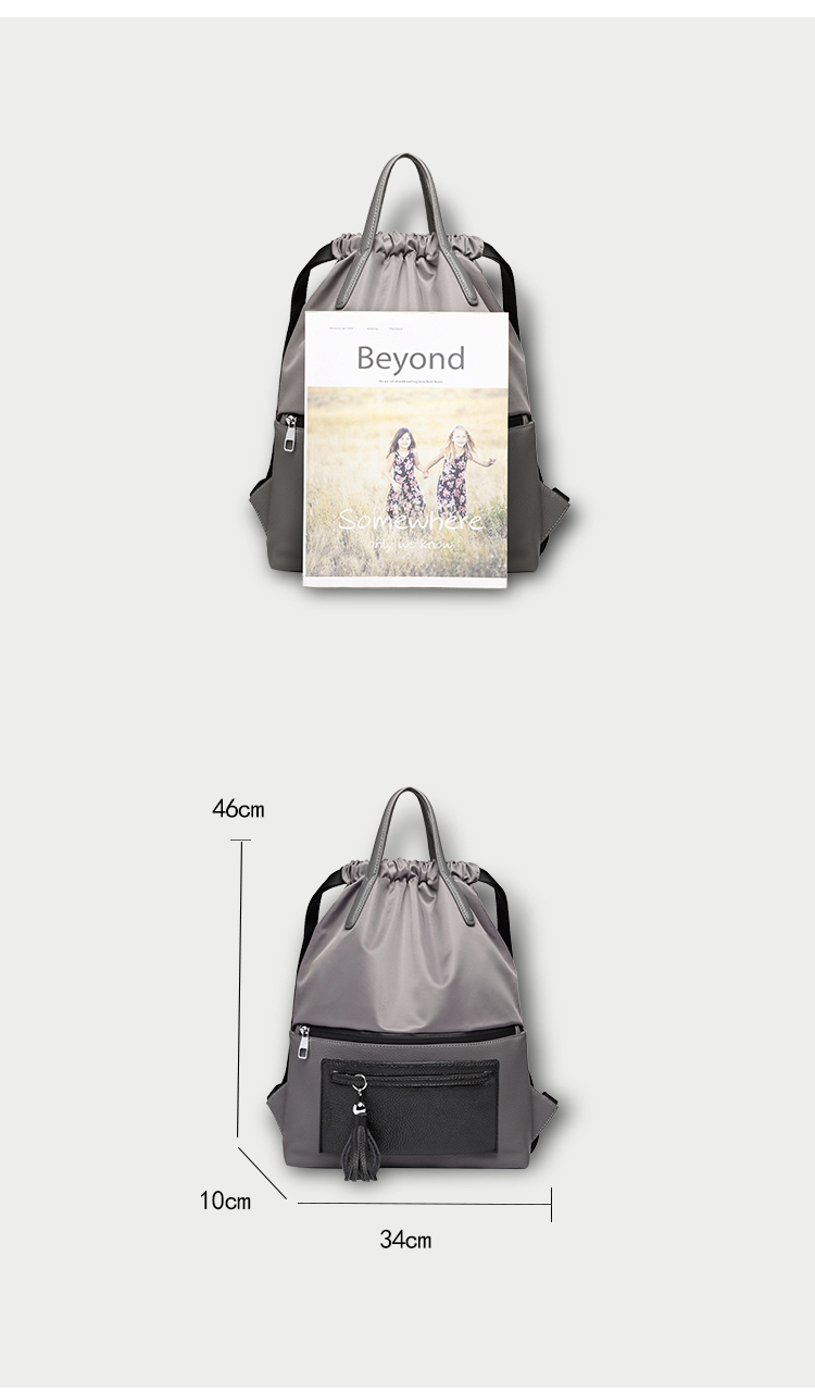 Mochila de nylon com cordão Nylon Drawstring Backpack
