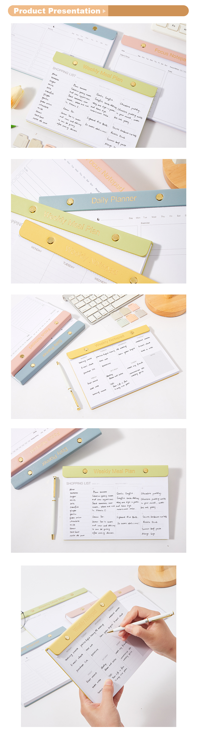 Morandi series Pu back Notepad8 Morandi series Pu back Notepad8