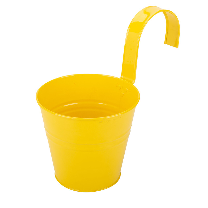 Yellow Plant Pot With Hook