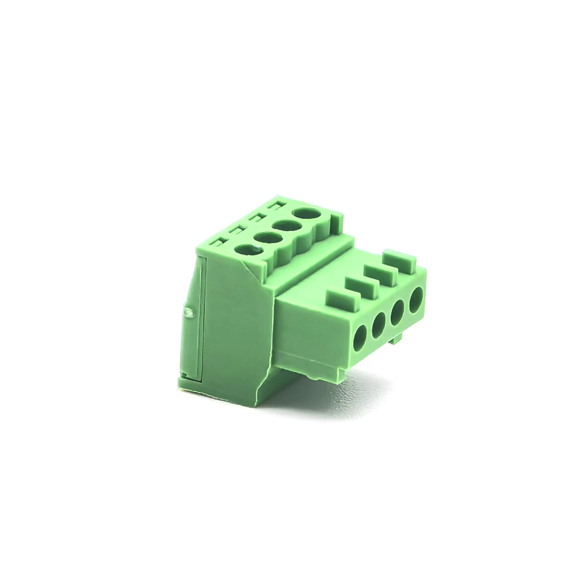 2.54mm Pitch Pluggable Terminal Blocks Female Green 1*4P 2.54mm Pitch Pluggable Terminal Blocks Female Green 1*4P