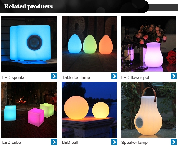 Wasserdichter leuchtender geführter Puff im Freien Outdoor Waterproof Glowing Led Pouf