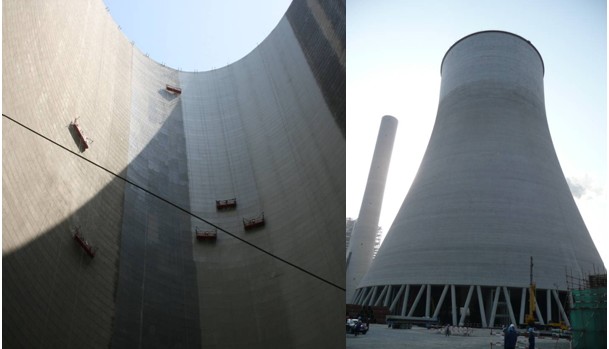 Suspended Platform On Chimney