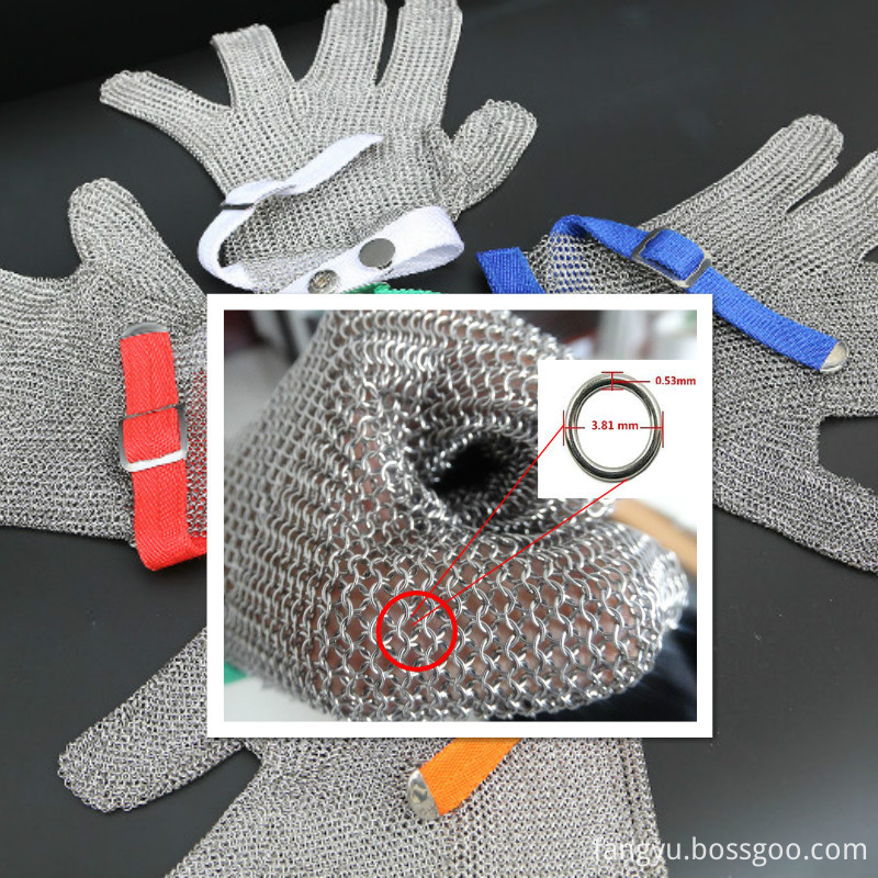 304 stainless steel security protective gloves