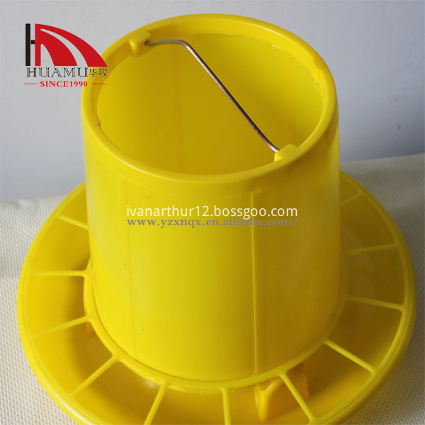 Factory Price Yellow Poultry Equipment Pan Feeder 1 2 3 4 6 8 10