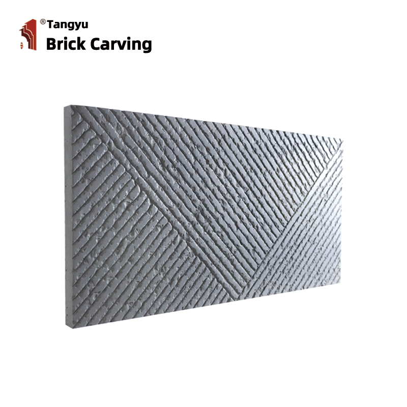 Satin bevelled tiles imitating stone Satin bevelled tiles imitating stone