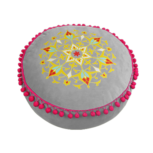 Light gray suede futon cushion Light gray suede futon cushion