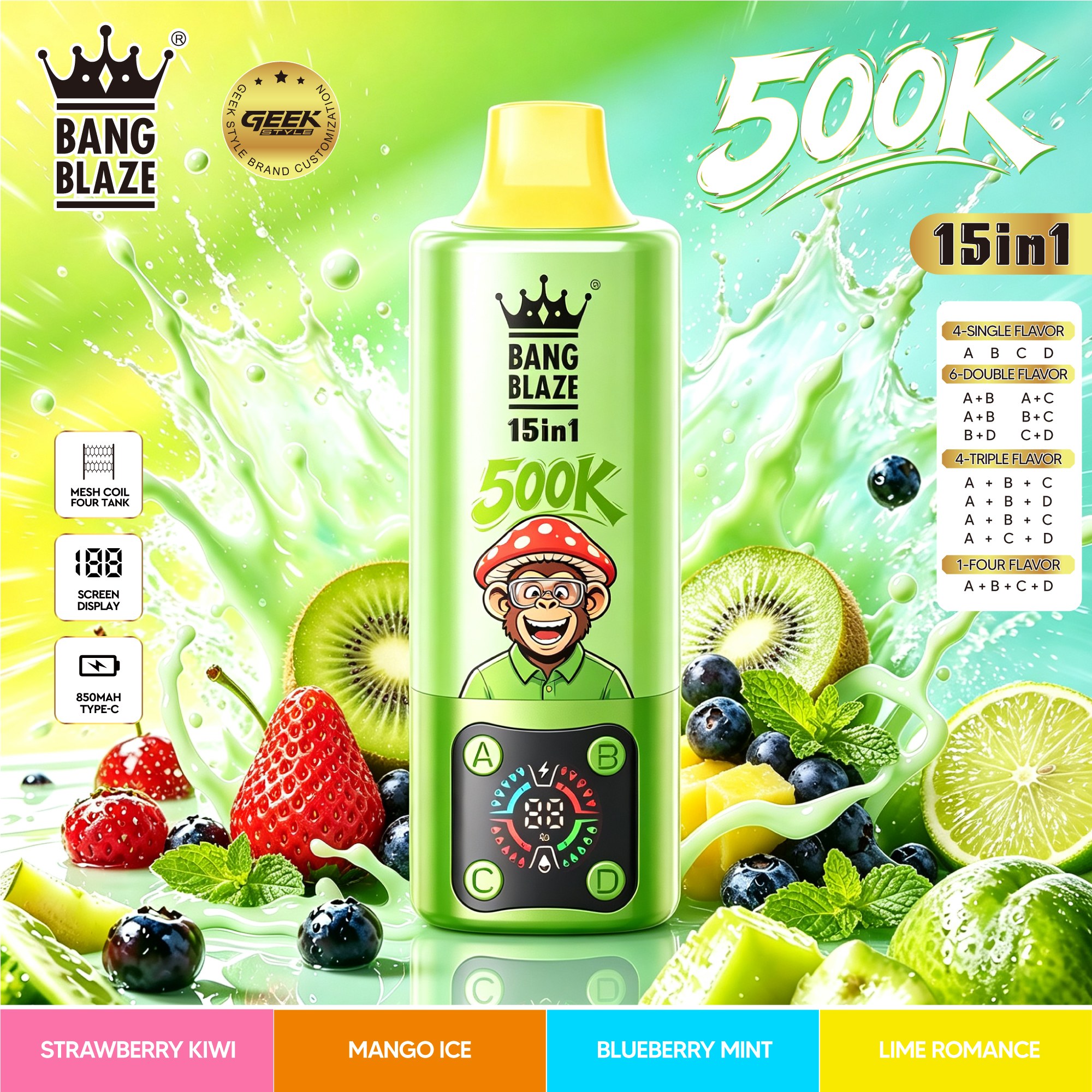 BNAG BLAZE 15in1 500K (10) BNAG BLAZE 15in1 500K (10)