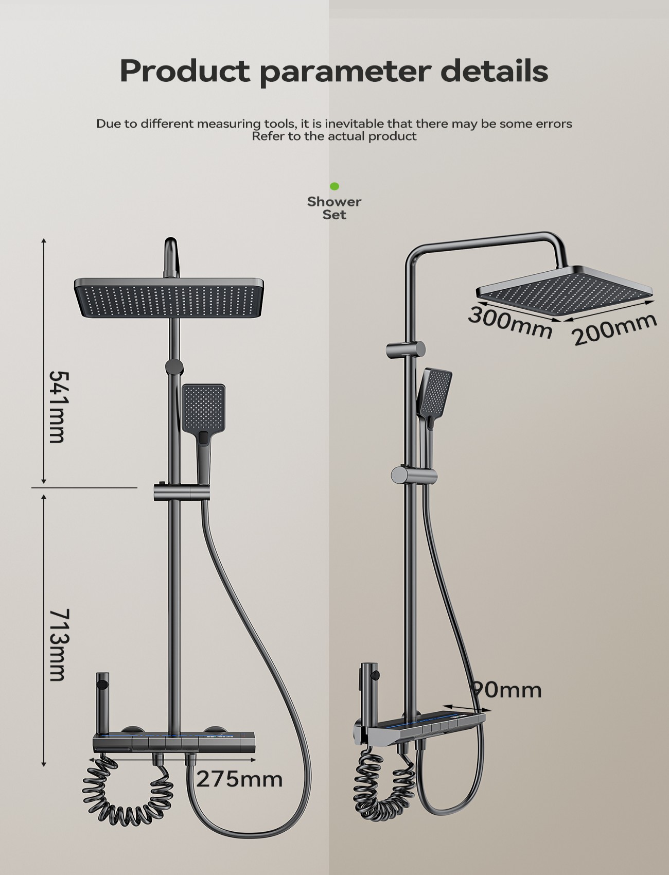 the size of 4119 digital shower system the size of 4119 digital shower system