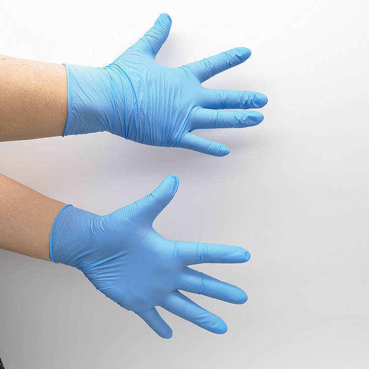  Blue Disposable Latex Nitrile Gloves Cheap Gloves High Quality Working Waterproof Disposable Nitrile Gloves