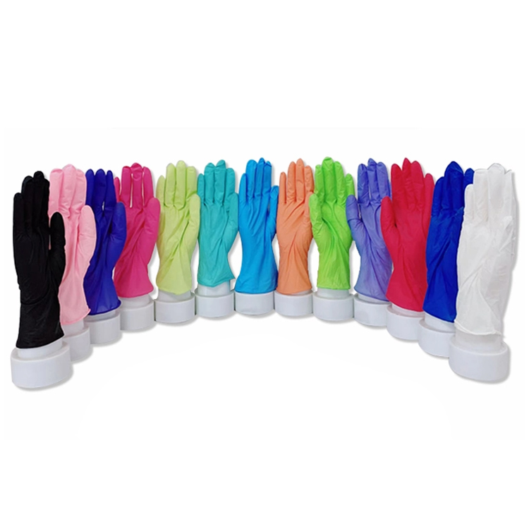 Anti Scratch Wear Work Industrial Resistant Latex Protective Food Durable Garden Safety Pvc Pink Black Nitrile Gloves1