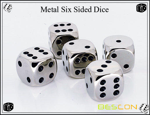 Bescon-Metal Six Sided Dice