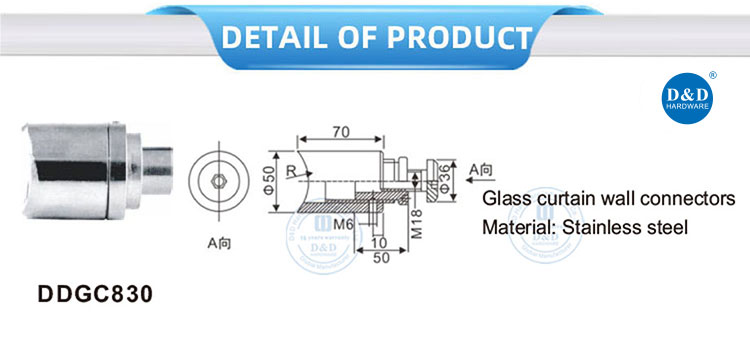 glass clamp baluster connector glass clamp baluster connector