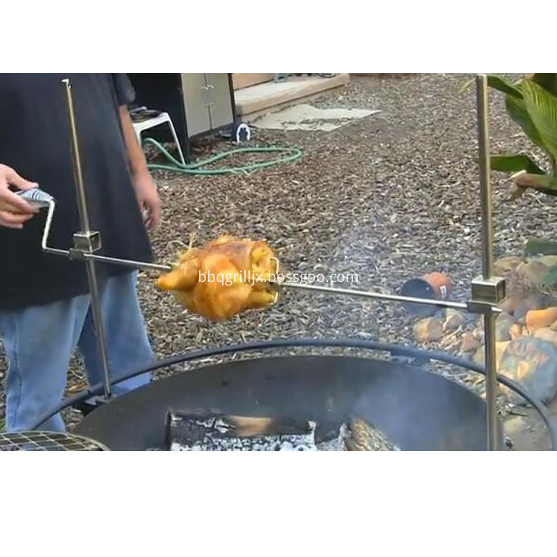 Charcoal Grill With Rotisserie Kit