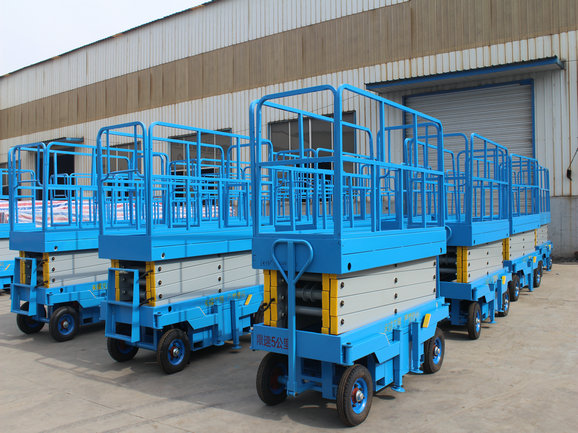 Manual Traction Mobile Scissor Lift