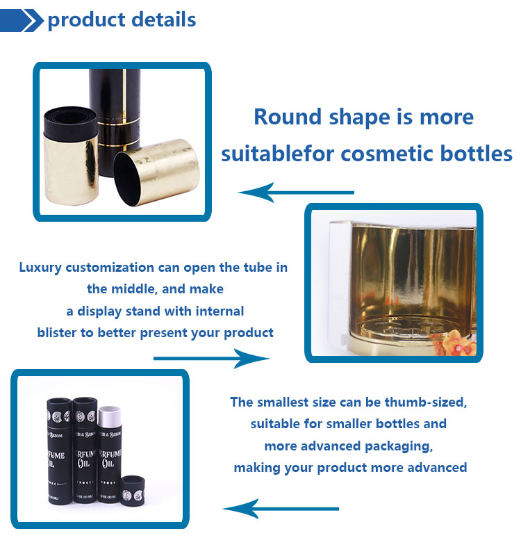 Paper tube round cosmetic packaging box Paper tube round cosmetic packaging box
