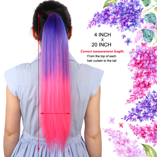 High Swoop Ponytail Ombre Straight Clip In Hairpiece Supplier, Supply Various High Swoop Ponytail Ombre Straight Clip In Hairpiece of High Quality