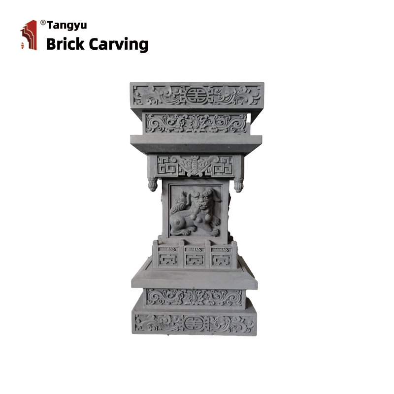 Gate Tower Hanging Brick Carved Head Gate Tower Hanging Brick Carved Head