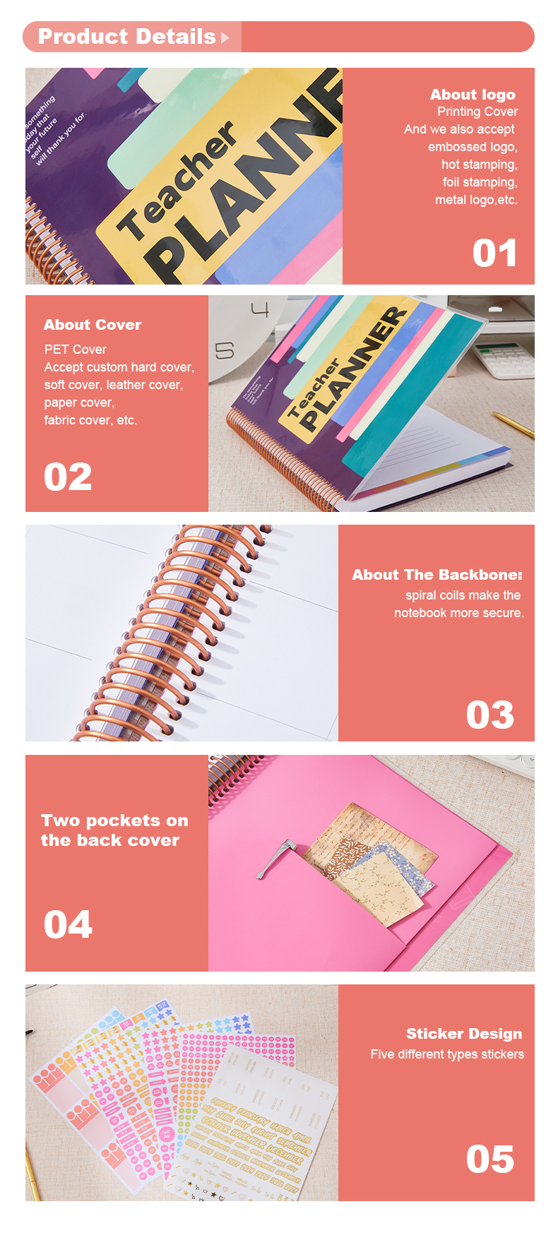 PET cover Teacher planner12 PET cover Teacher planner12