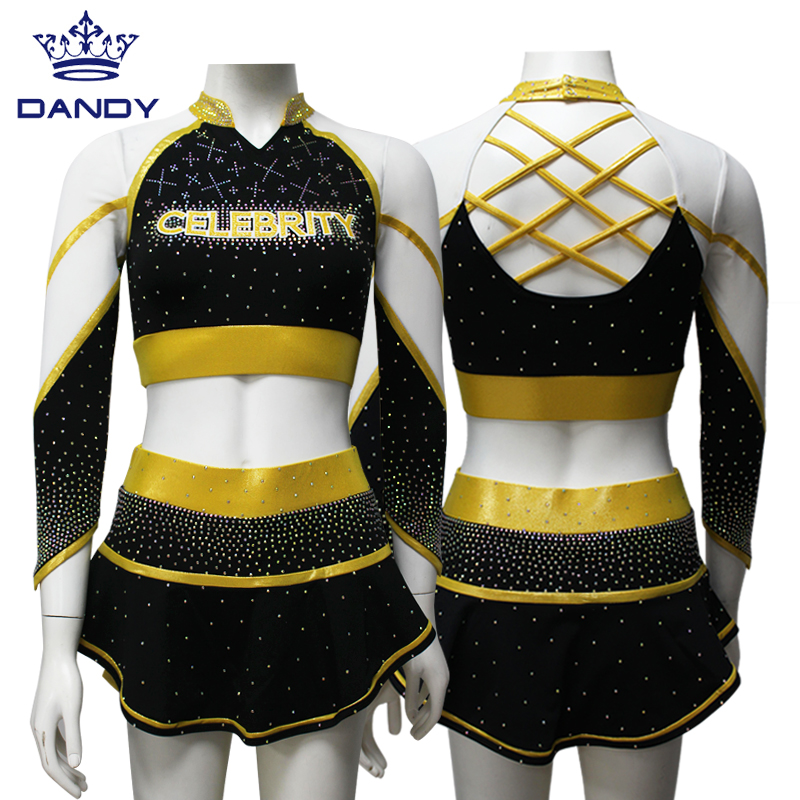 Gold Cheer Uniform 2 Gold Cheer Uniform 2