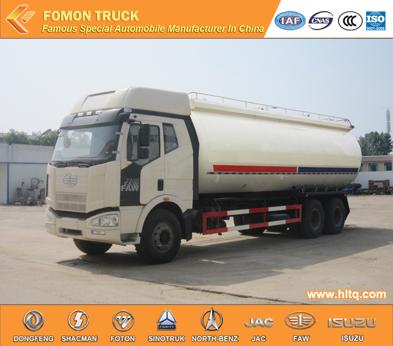 FAW 6x4 25m3 bulk cement tank vehicle