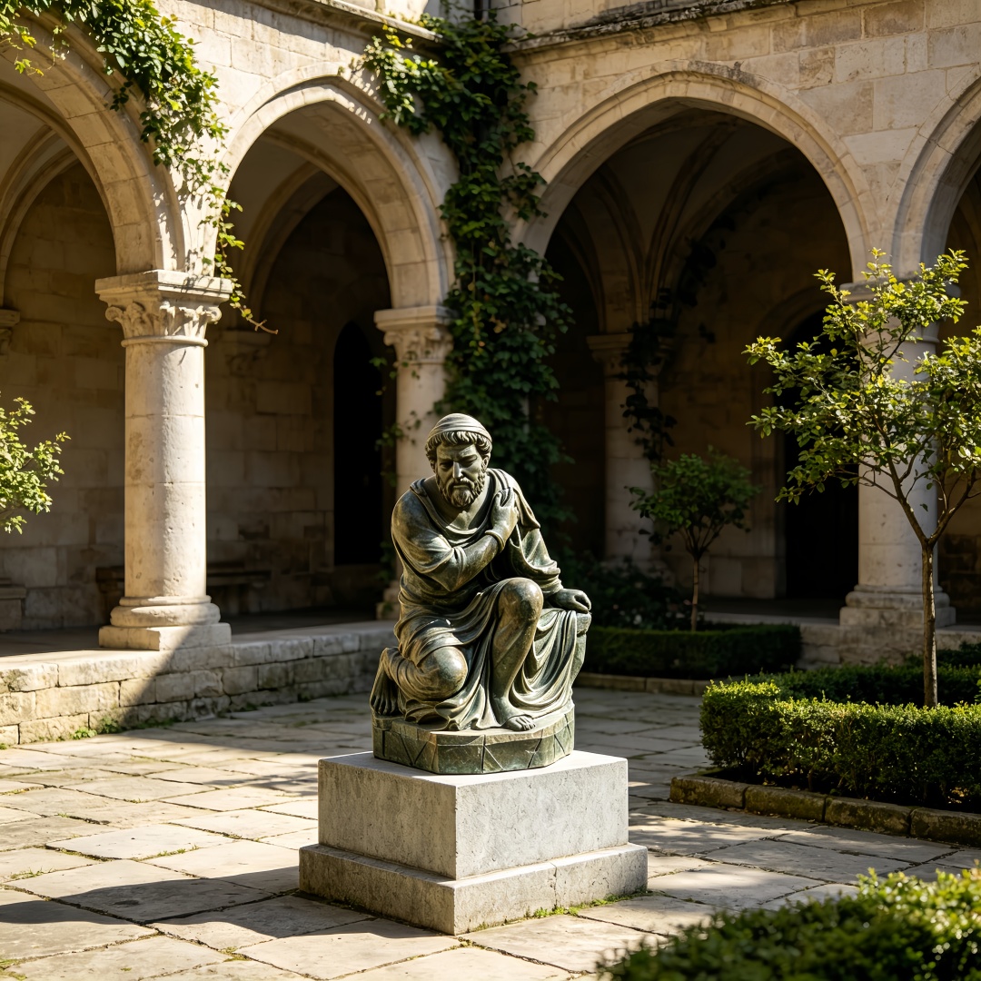 meditating-monk-sculpture-courtyard-patio meditating-monk-sculpture-courtyard-patio