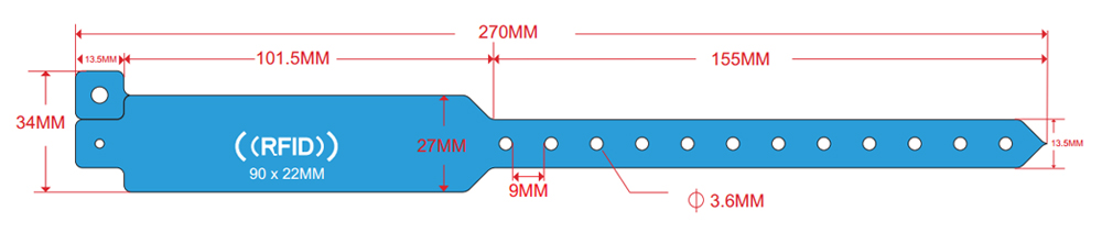 pulseira qr wristband qr