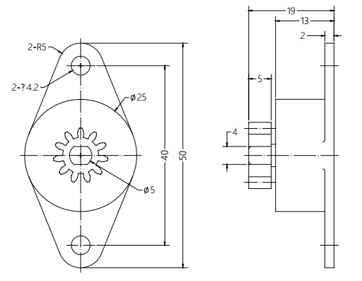 Gear Rotary Damper For Coffee Machine