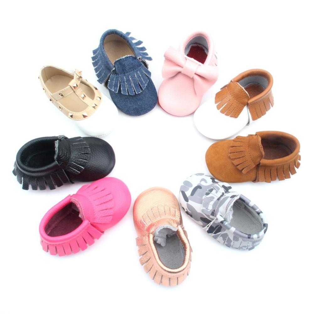 Wholesale Genuine Leather Baby Moccasins