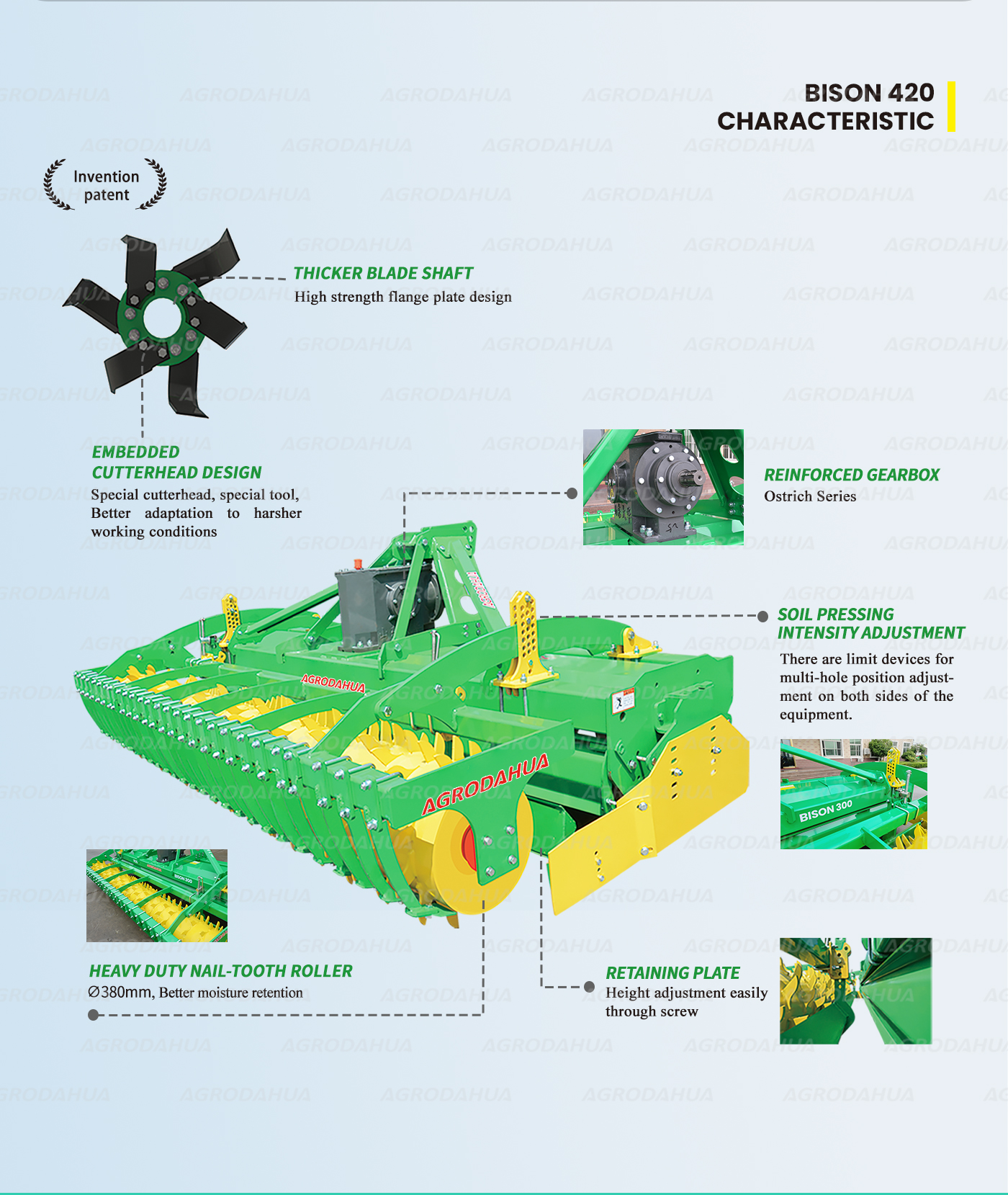Solid structure disc harrow Solid structure disc harrow