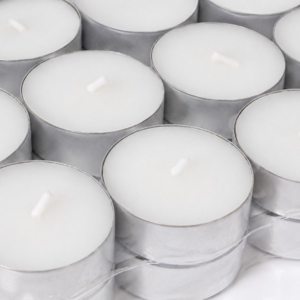 White tealight candles in aluminum tins, long burn tea lights bulk White tealight candles in aluminum tins, long burn tea lights bulk