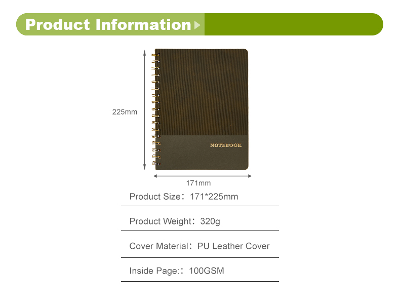 Wave textured Pu cover spiral notebook11 Wave textured Pu cover spiral notebook11