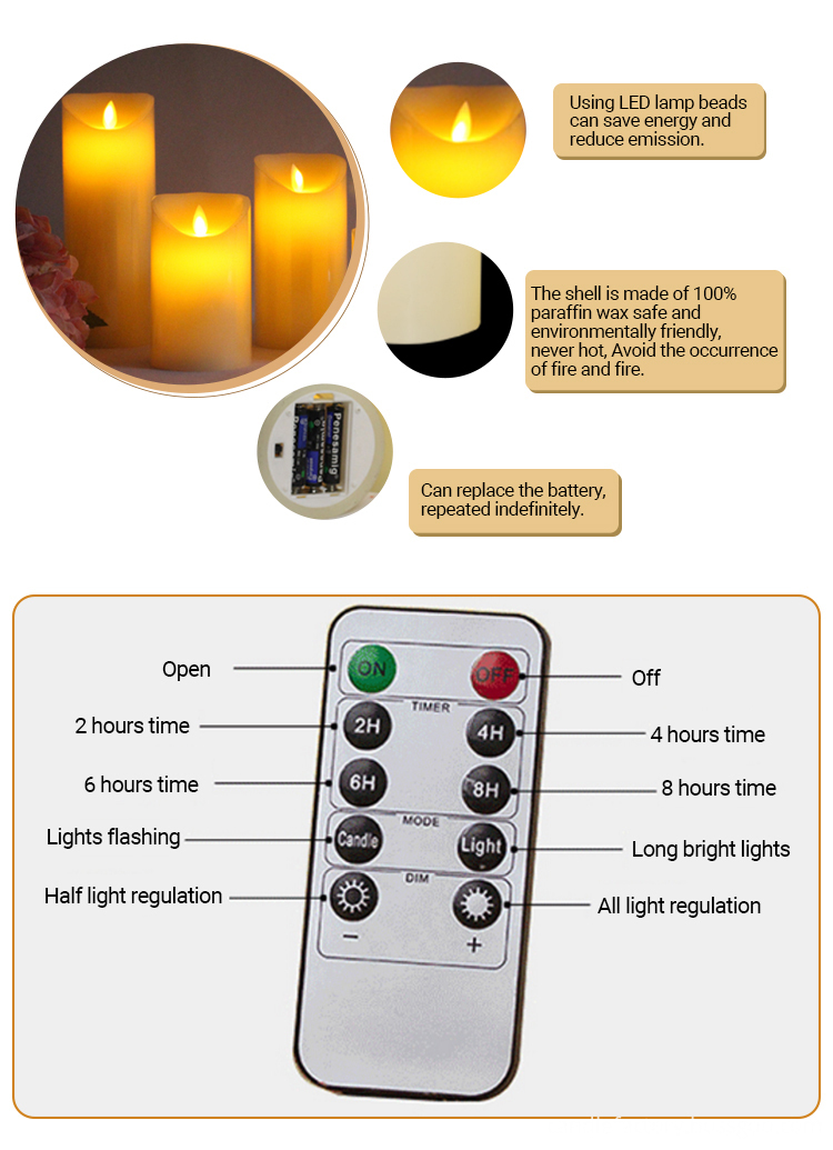 4 LED Candles 4 LED Candles