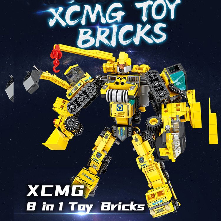 XCMG Engineering Equipment 8in1 Bricks Toy XCMG Engineering Equipment 8in1 Bricks Toy