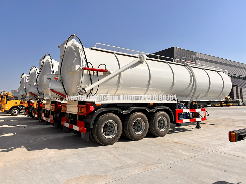 Sewer cleaning vacuum semi trailer Sewer cleaning vacuum semi trailer