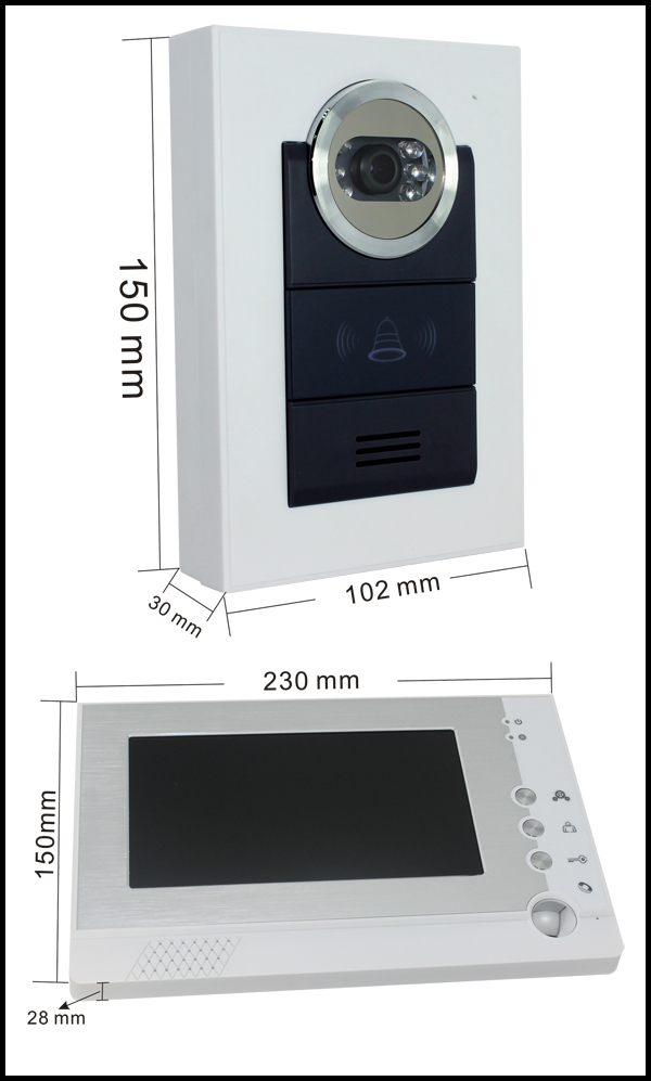 Interphone vidéo Doorphone Video Intercom