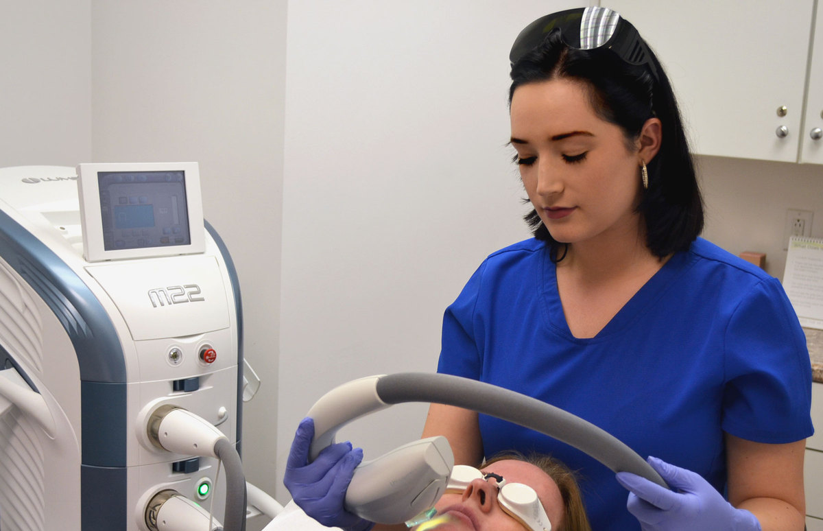 IPL machine in the medical spa