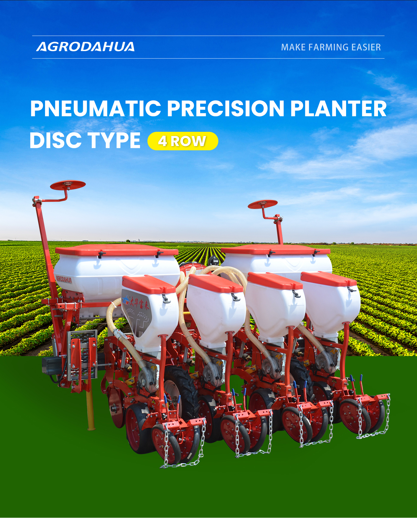 4-Row Pneumatic Precision Planter 4-Row Pneumatic Precision Planter